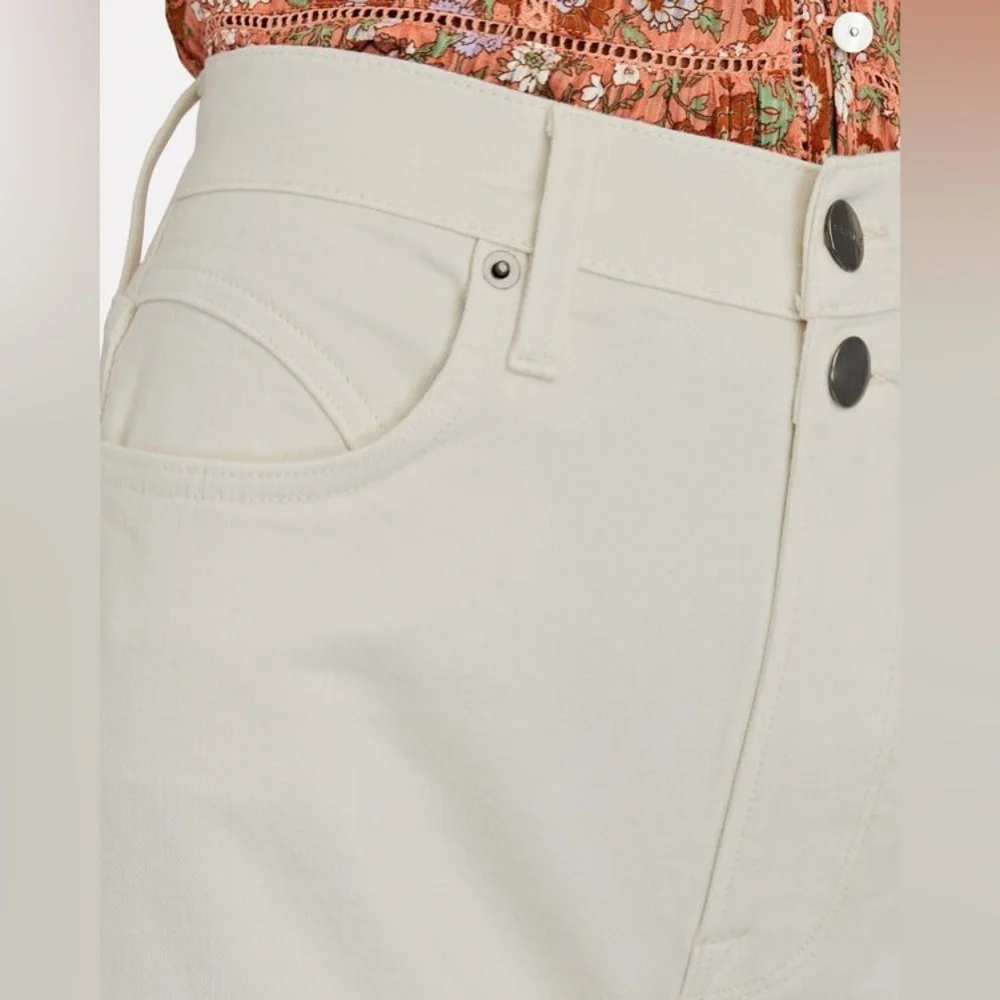 Frame denim Ali high rise cigarette pants in vintage white size 32 - Picture 5 of 11